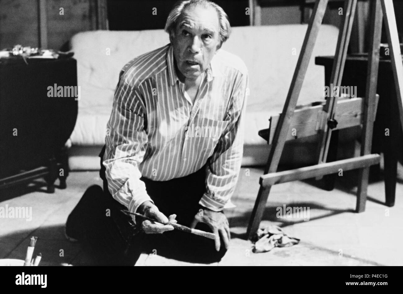 Original Film Title: PASION DE HOMBRE.  English Title: A MAN OF PASSION.  Film Director: JOSE ANTONIO DE LA LOMA.  Year: 1989.  Stars: ANTHONY QUINN. Credit: TITAN FILM INTERNATIONAL / Album Stock Photo