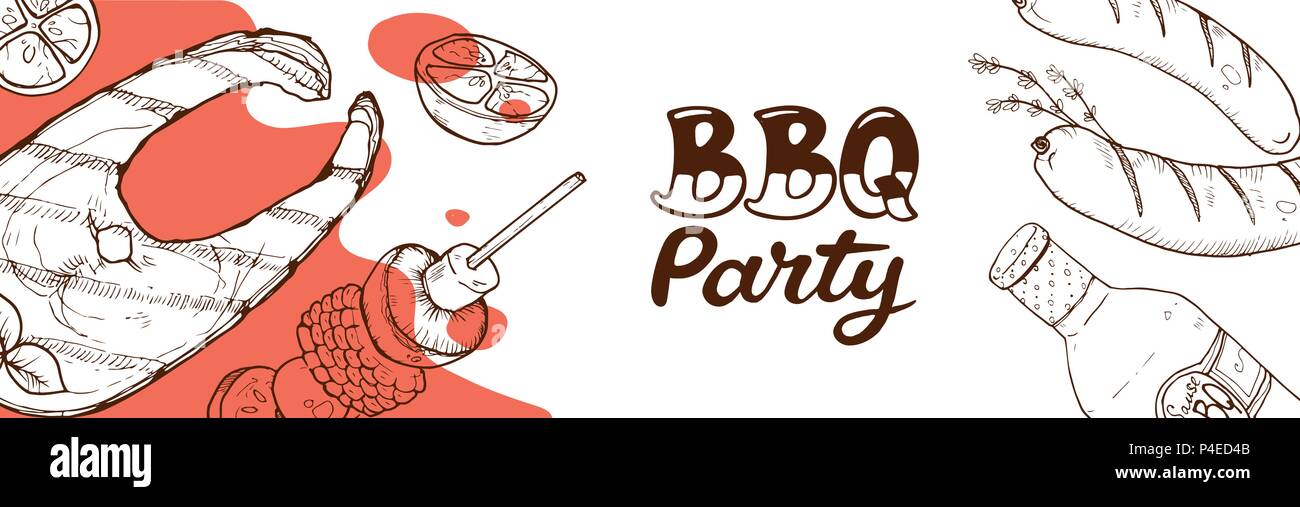 bbq grill poster Stock Vector Image & Art - Alamy