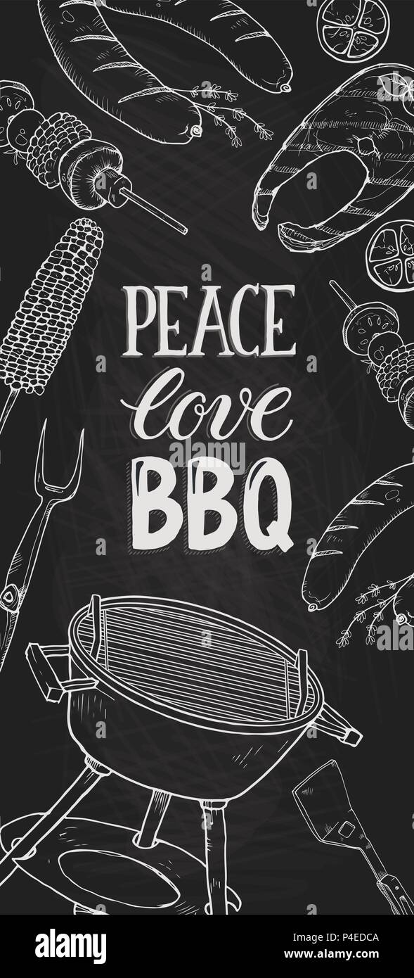 bbq grill poster Stock Vector Image & Art - Alamy