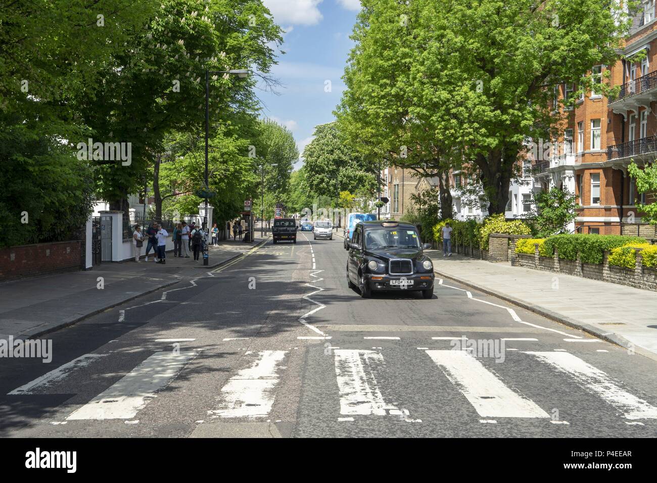 UK Abbey Road crosswalk in front of Abbey Road Studios (Beatles) in