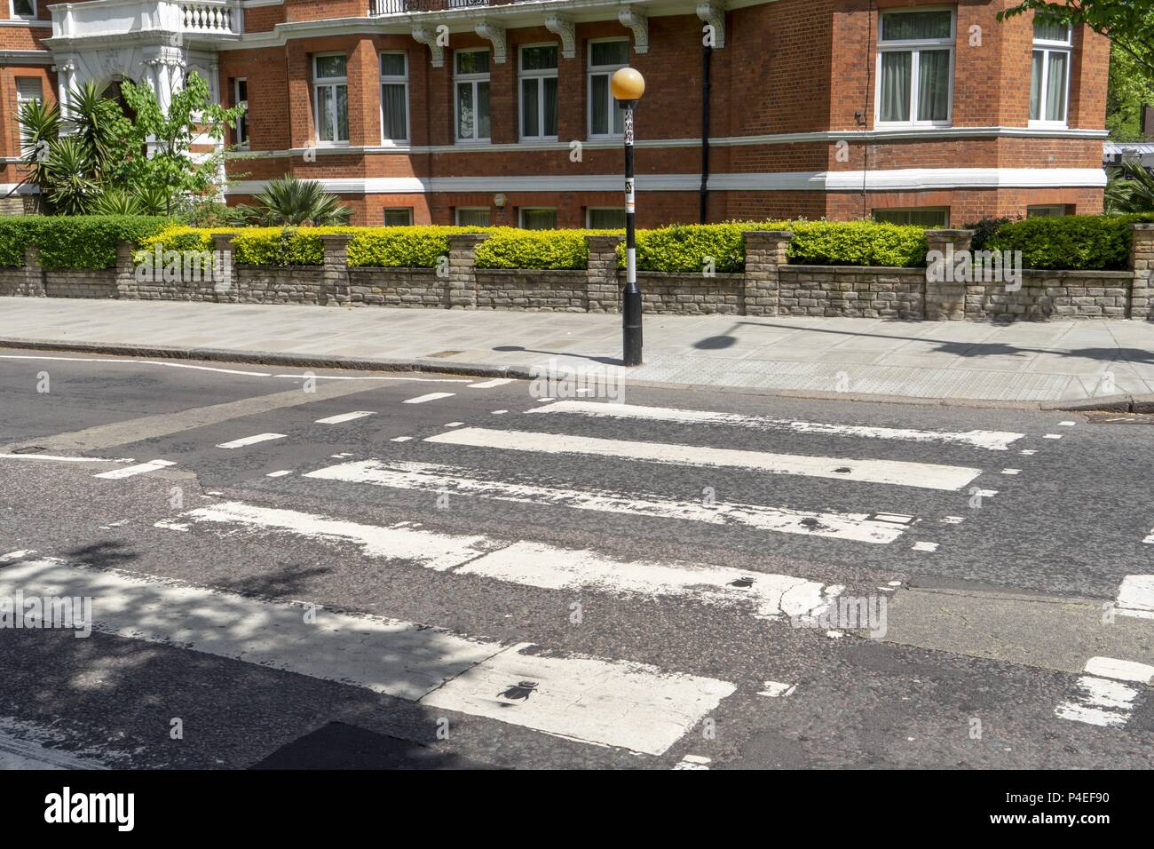 UK Abbey Road crosswalk in front of Abbey Road Studios (Beatles) in