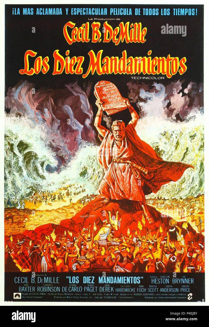 Original Film Title: THE TEN COMMANDMENTS. English Title: THE TEN  COMMANDMENTS. Film Director: CECIL B DEMILLE. Year: 1956. Credit: PARAMOUNT  PICTURES / Album Stock Photo - Alamy