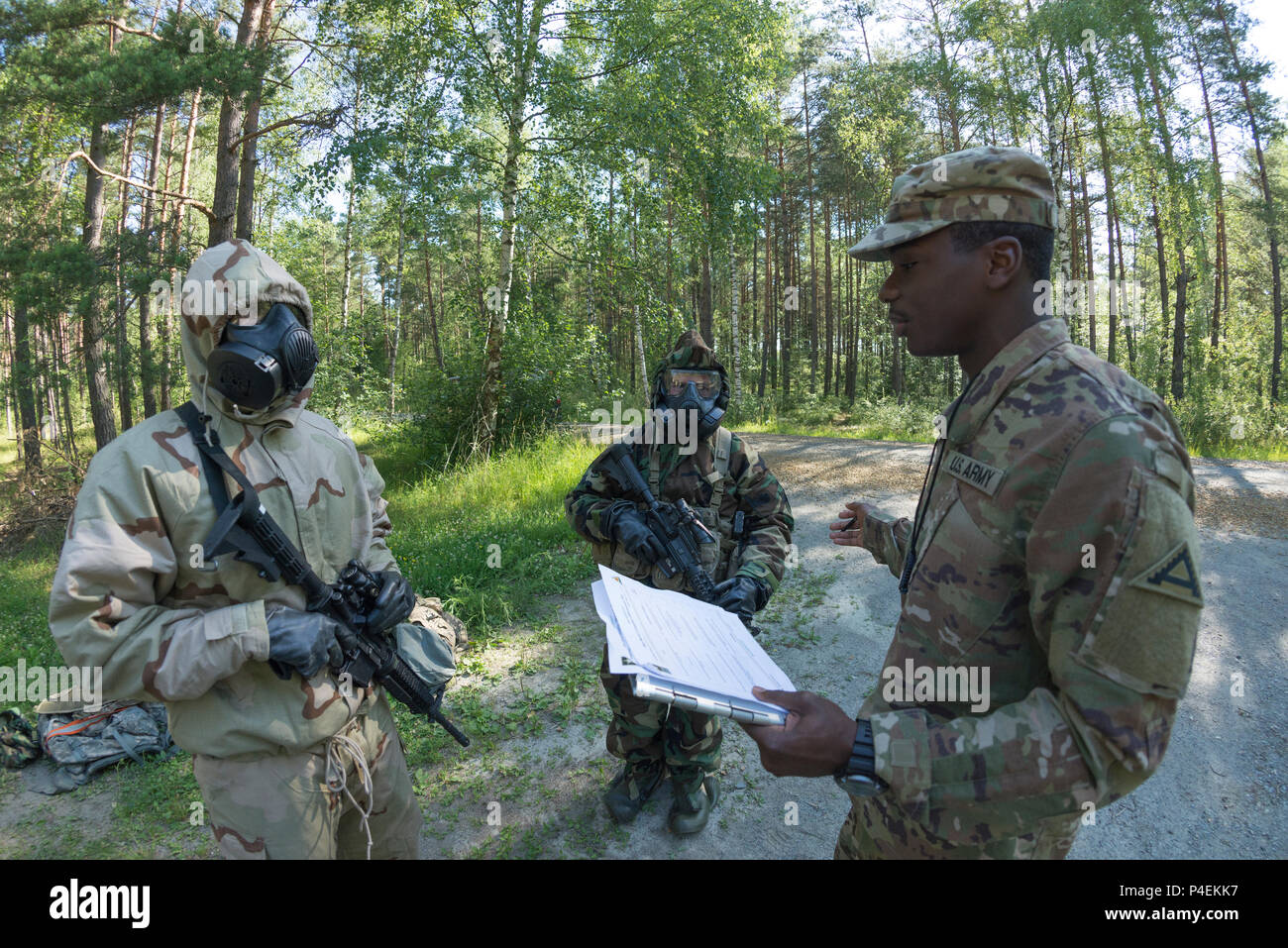 U.S. Army Staff Sgt. Cesar Gonzalez and U.S. Army Spc. Alexander Craw ...