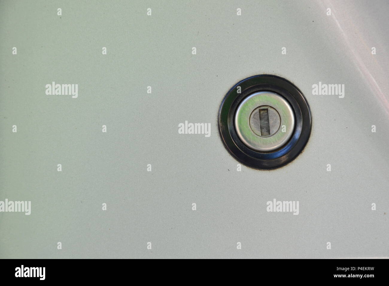 key hole of car trunk Stock Photo Alamy