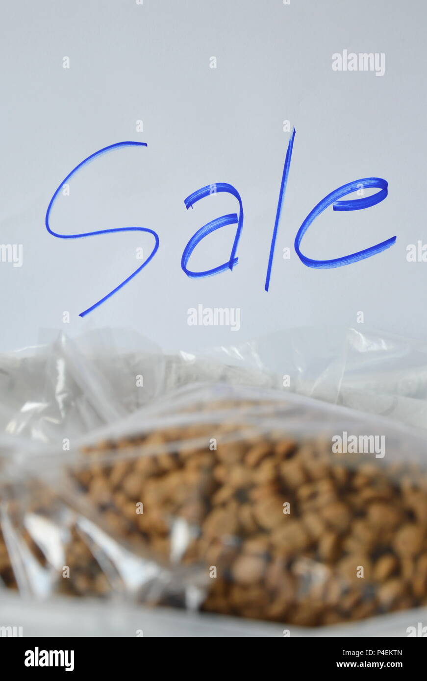 dog food plastic bag packing for sale in pet shop Stock Photo Alamy