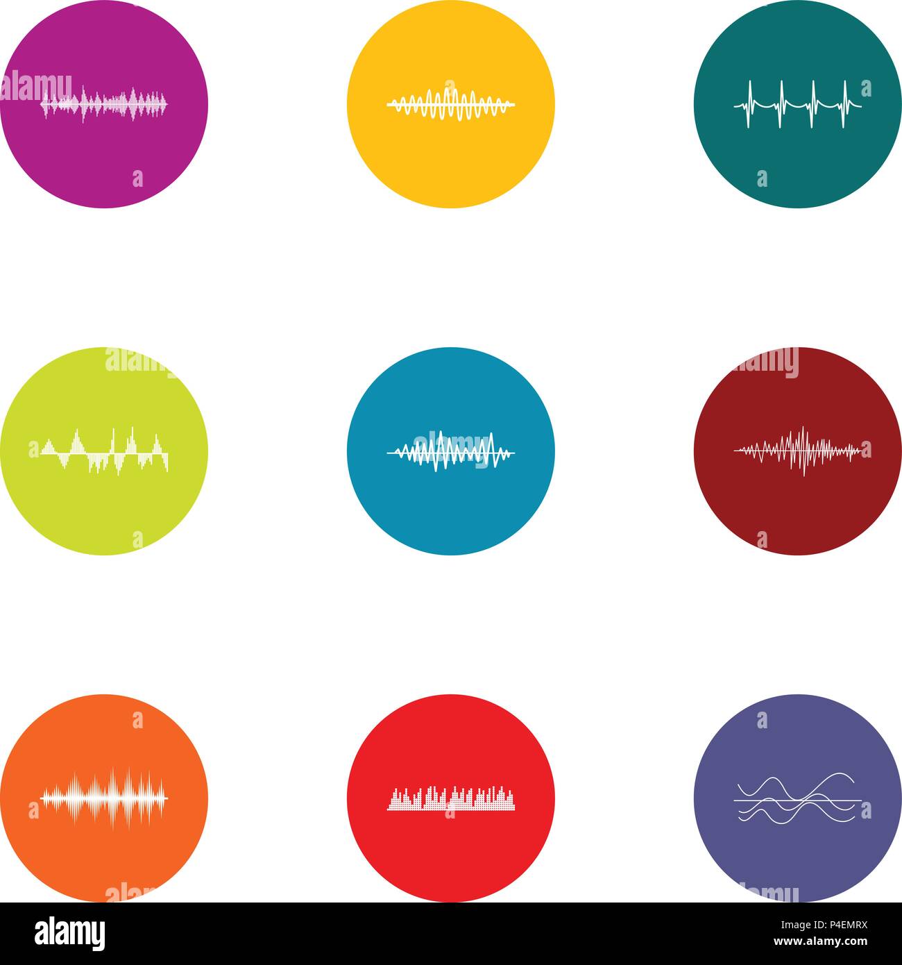 Racket icons set, flat style Stock Vector Image & Art - Alamy