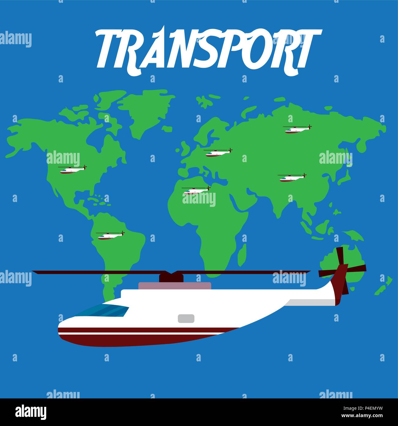 Helicopter international transport Stock Vector Image & Art Alamy