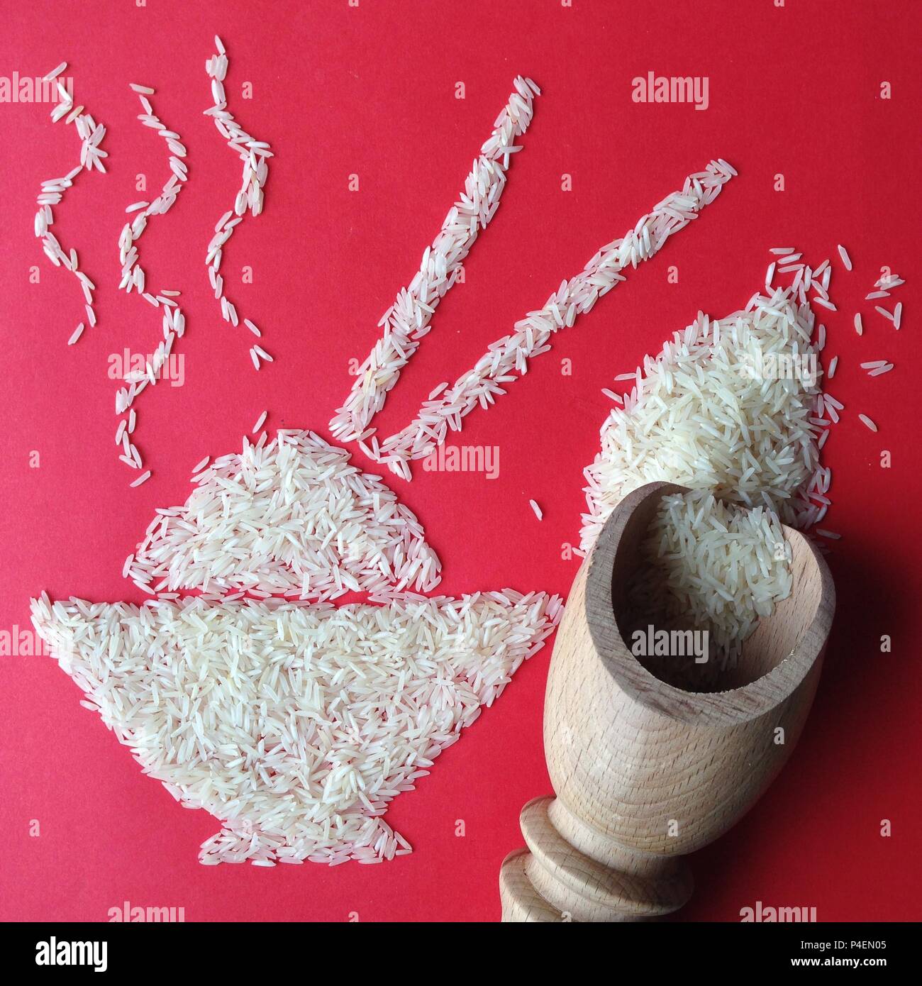 Grain rice scoop boiled hi-res stock photography and images - Alamy