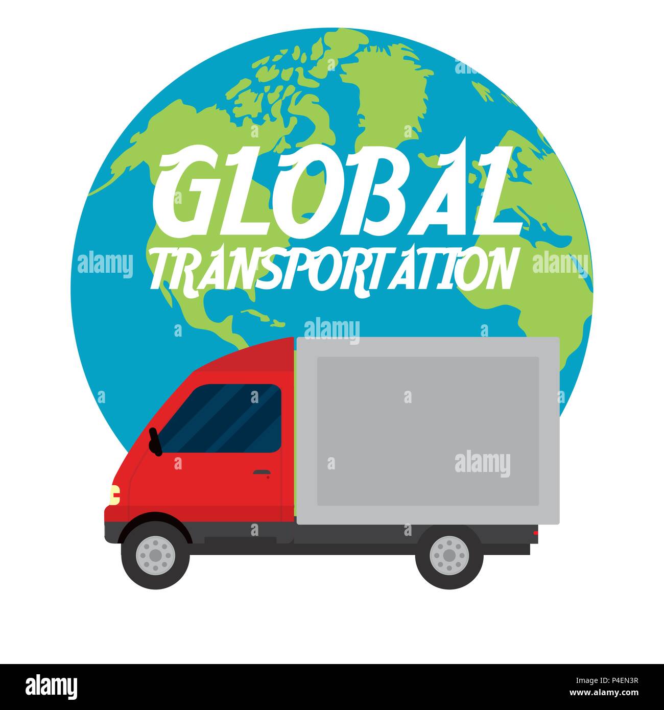 Cargo truck international transport Stock Vector Image & Art Alamy