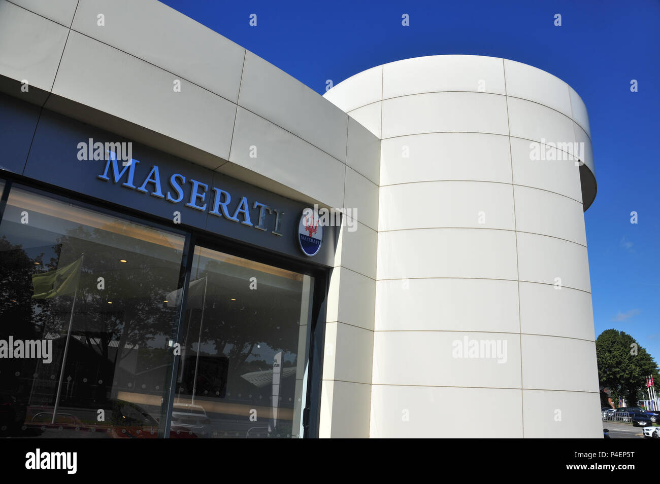 The Maserati Dealership in Leeds, Yorkshire, England Stock Photo Alamy