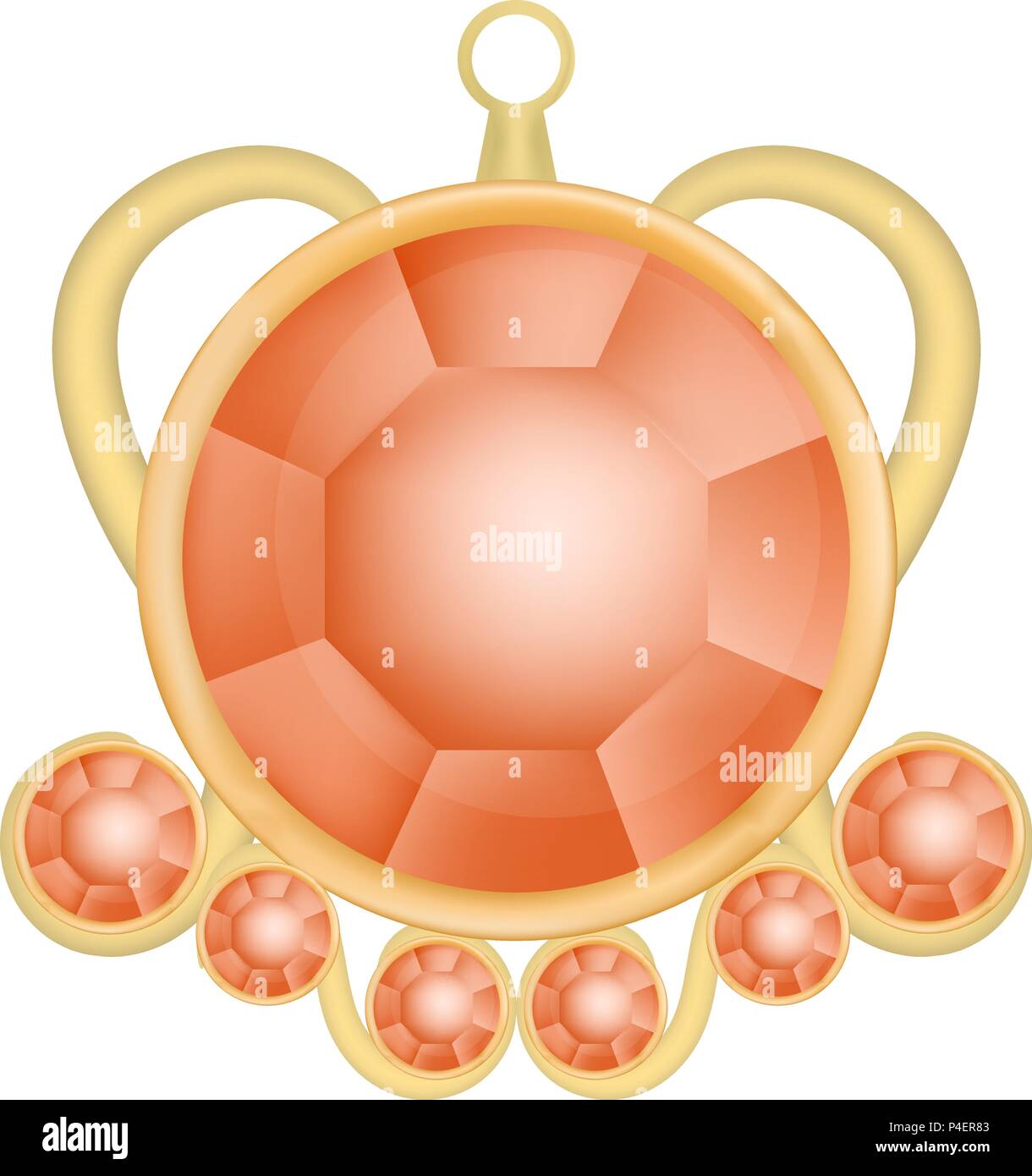 Red ruby gemstone mockup, realistic style Stock Vector Image & Art - Alamy