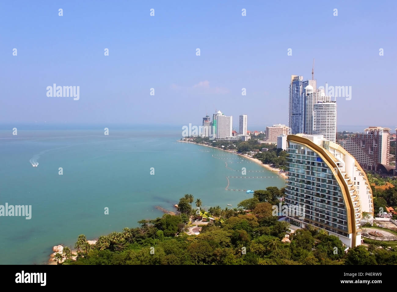 Pattaya City beach and Sea, Thailand Stock Photo - Alamy