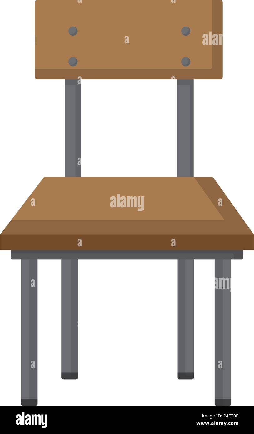 front wood school chair education Stock Vector Image & Art Alamy