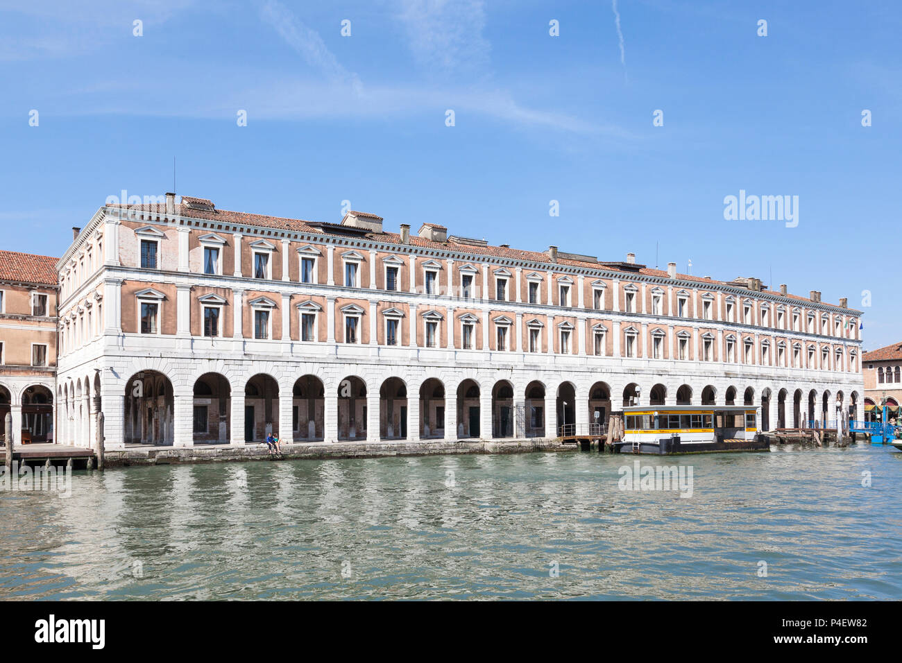 Fabbriche Nuove, Grand Canal, Rialto Mercato, San Polo, Venice, Veneto, Italy dating from 1554  by Jacopo Sansovino. Renaissance architecture. Stock Photo