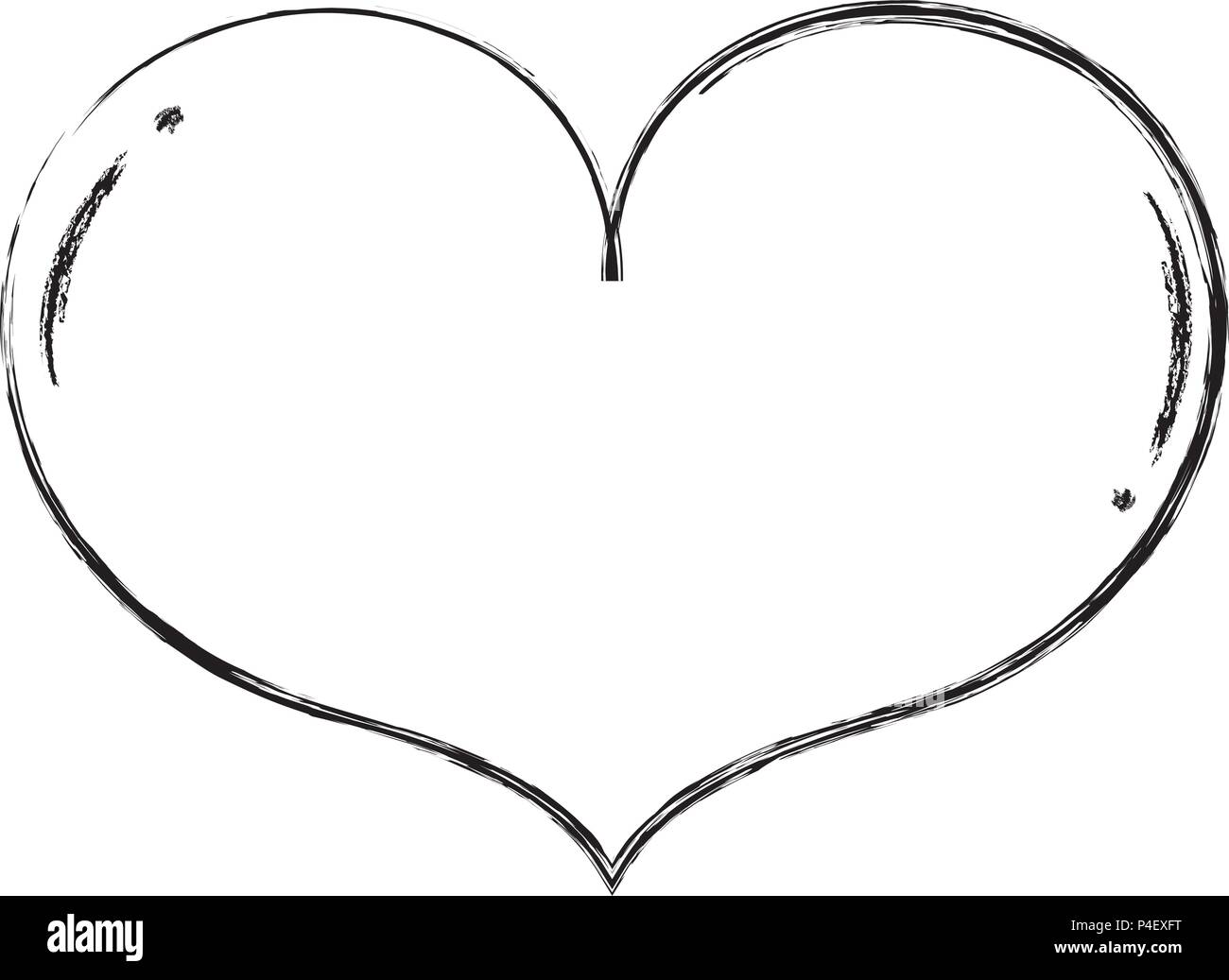 grunge heart love art symbol design Stock Vector Image & Art - Alamy