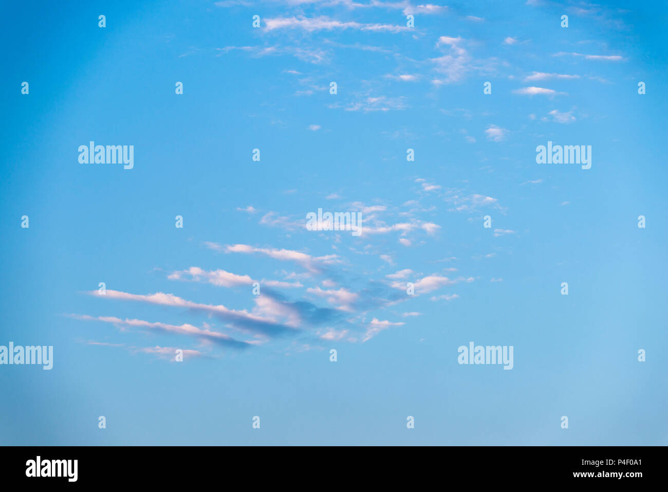 Undulatus clouds background texture cloudscape. Stock Photo