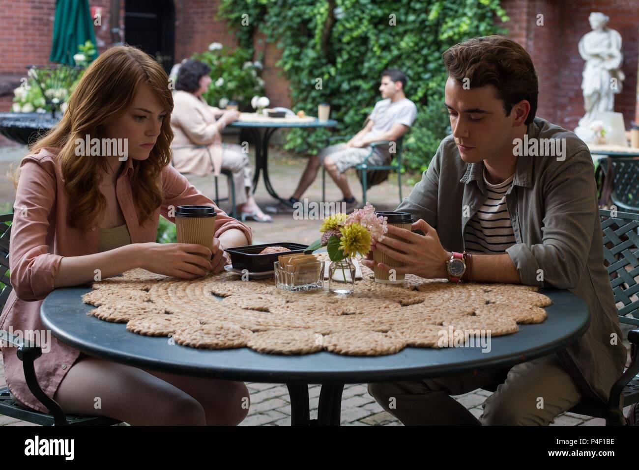 Original Film Title: IRRATIONAL MAN.  English Title: IRRATIONAL MAN.  Film Director: WOODY ALLEN.  Year: 2015.  Stars: EMMA STONE; JAMIE BLACKLEY. Credit: GRAVIER PRODUCTIONS / Album Stock Photo