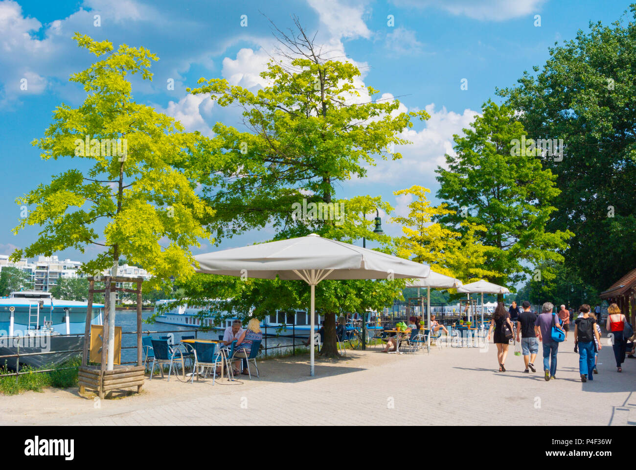 pics Berlin Riverside Park https www alamy com riverside promenade with terraces and boat piers treptower park alt treptow berlin germany image209314865 html