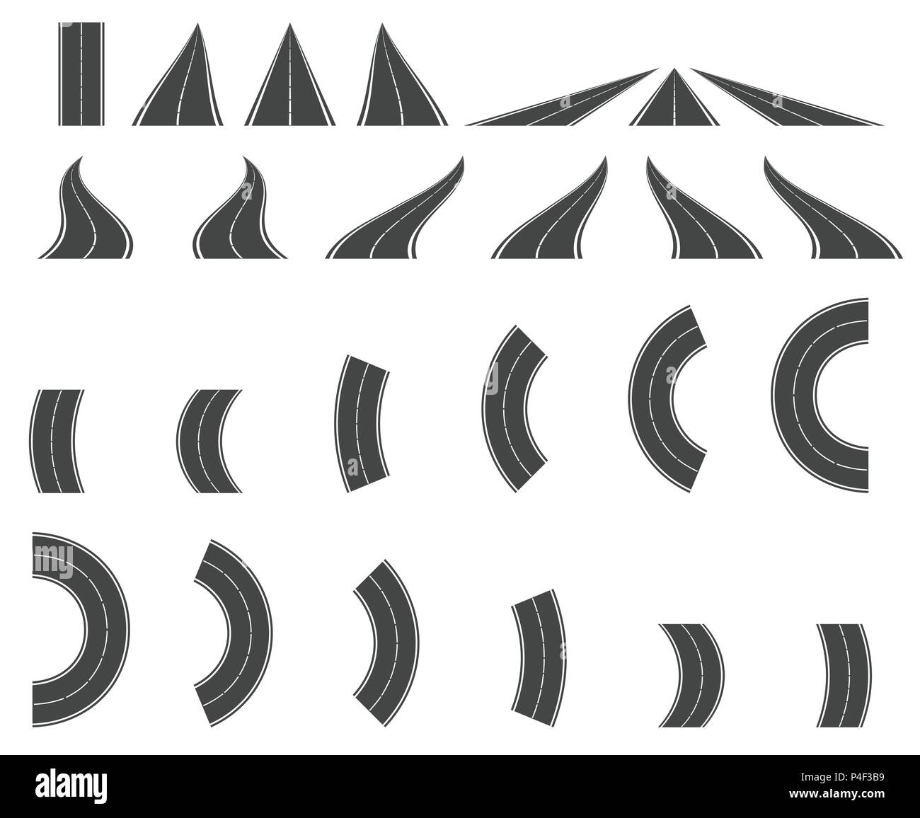 High road pass Stock Vector Images - Alamy