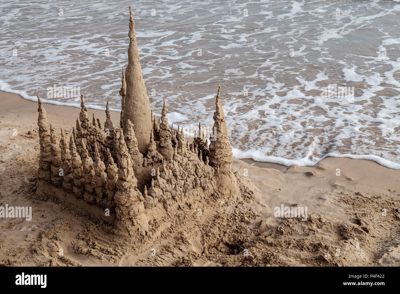 Sand Castle On A Beach Thailand Stock Photo Alamy