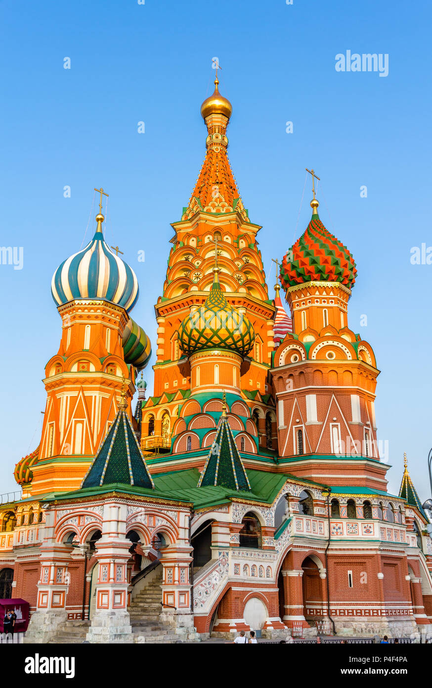 Saint Basil Cathedral in Red Square of Moscow Stock Photo