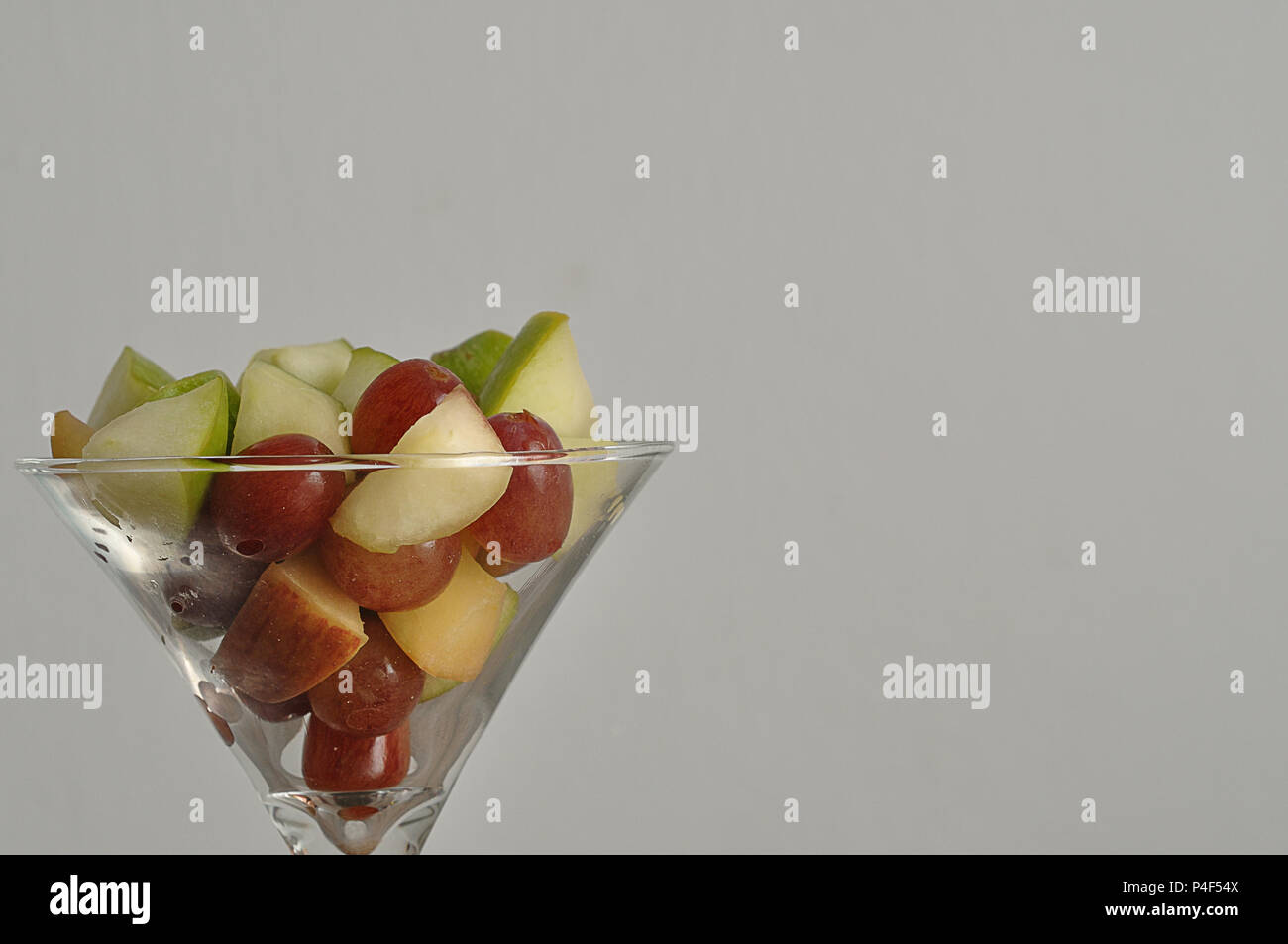 A fresh salad of grapes and apple Stock Photo