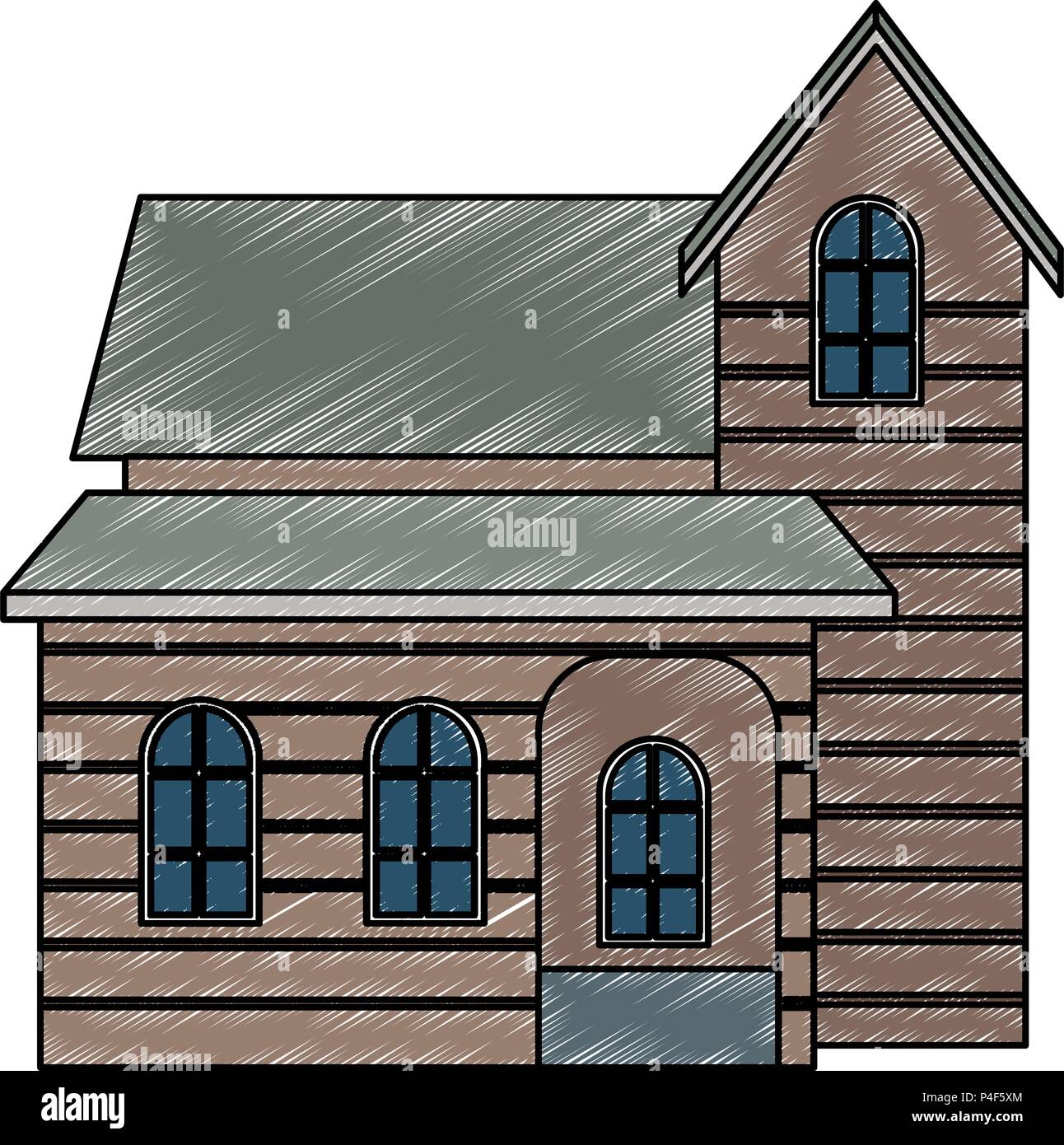 Wooden house real estate Stock Vector Image & Art - Alamy