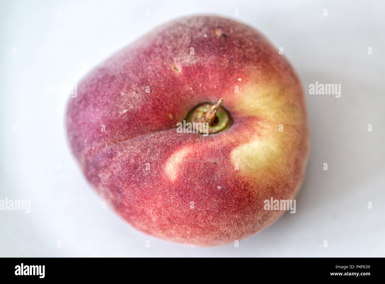 Organic Doughnut Peach Stock Photo