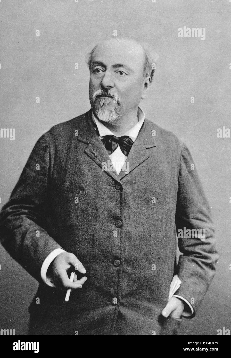 EMMANUEL CHABRIER (1841-1894) - COMPOSITOR FRANCES. Location: INSTITUTO DE COOPERACION IBEROAMERICANA, MADRID, SPAIN. Stock Photo