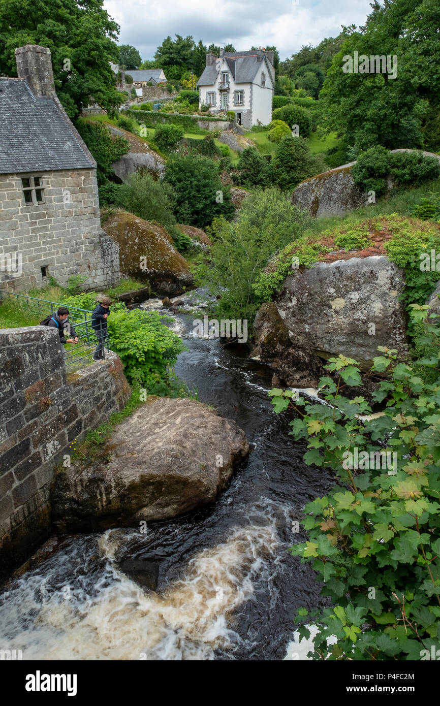 Le Chaos de Rochers, Huelgoat, Finistère, Brittany, France Stock Photo