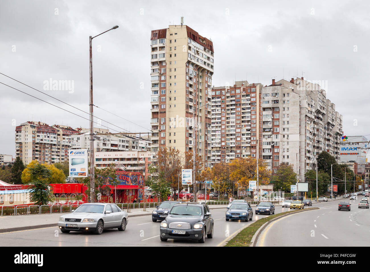 Sofia, Bulgaria, prefabricated housing estate Stock Photo