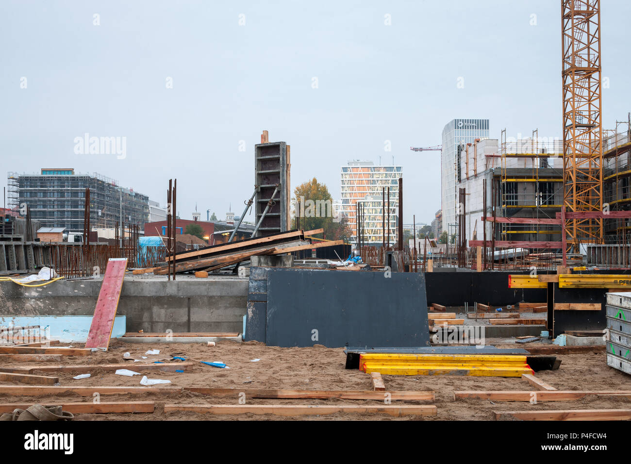Berlin Germany Construction Sites In Heidestrasse In Europa City In Berlin Moabit Stock Photo Alamy