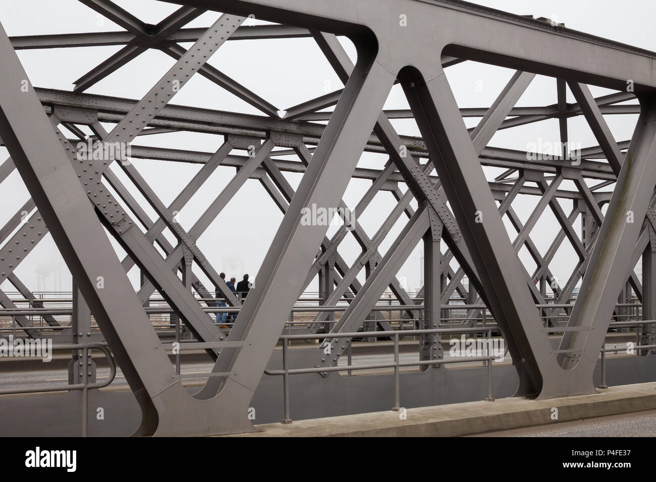 Hamburg, Germany, steel bridges in the port of Hamburg Stock Photo Alamy