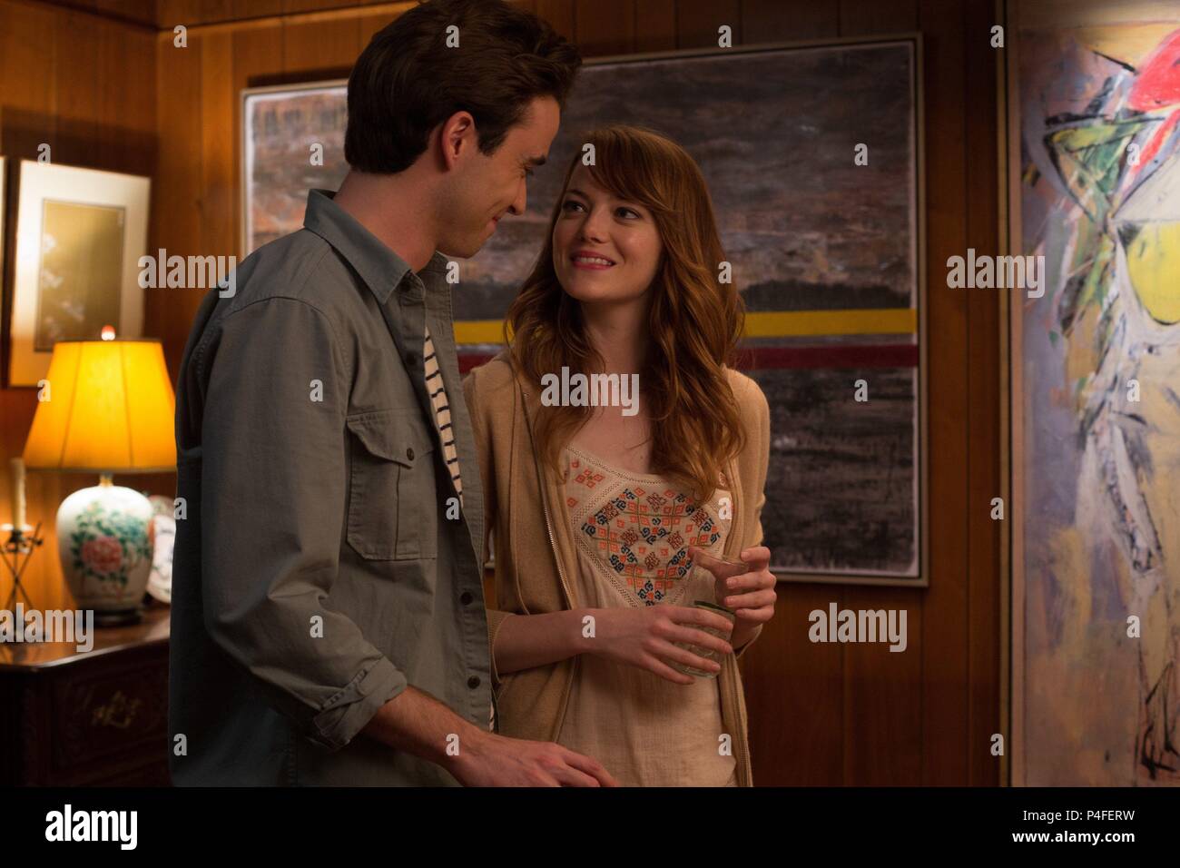 Original Film Title: IRRATIONAL MAN.  English Title: IRRATIONAL MAN.  Film Director: WOODY ALLEN.  Year: 2015.  Stars: EMMA STONE; JAMIE BLACKLEY. Credit: GRAVIER PRODUCTIONS / Album Stock Photo