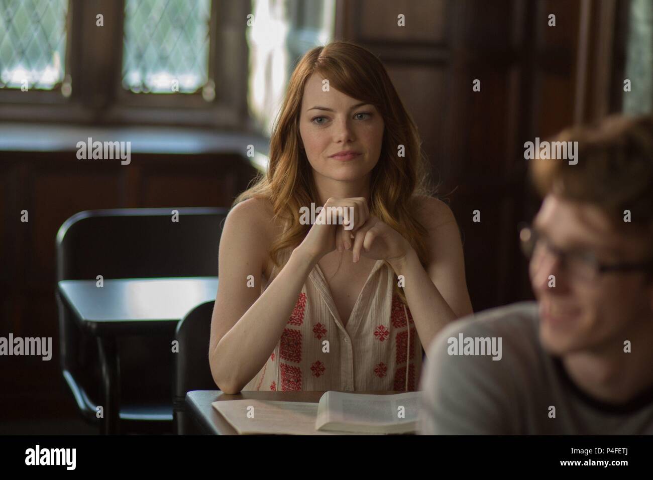 Original Film Title: IRRATIONAL MAN.  English Title: IRRATIONAL MAN.  Film Director: WOODY ALLEN.  Year: 2015.  Stars: EMMA STONE. Credit: GRAVIER PRODUCTIONS / Album Stock Photo