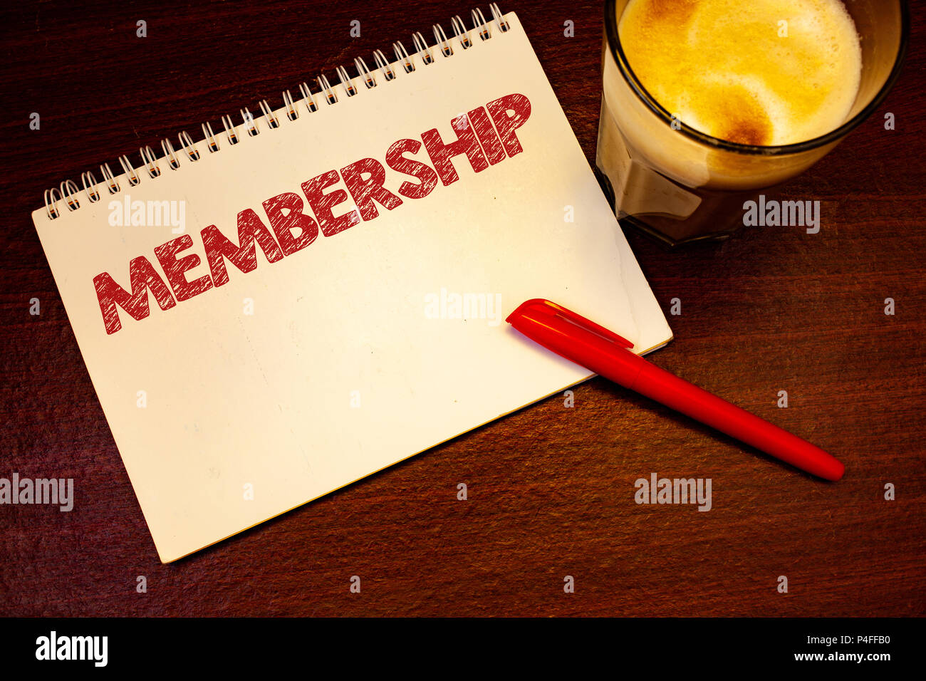 Words writing texts Membership. Business concept for Being member Part ...