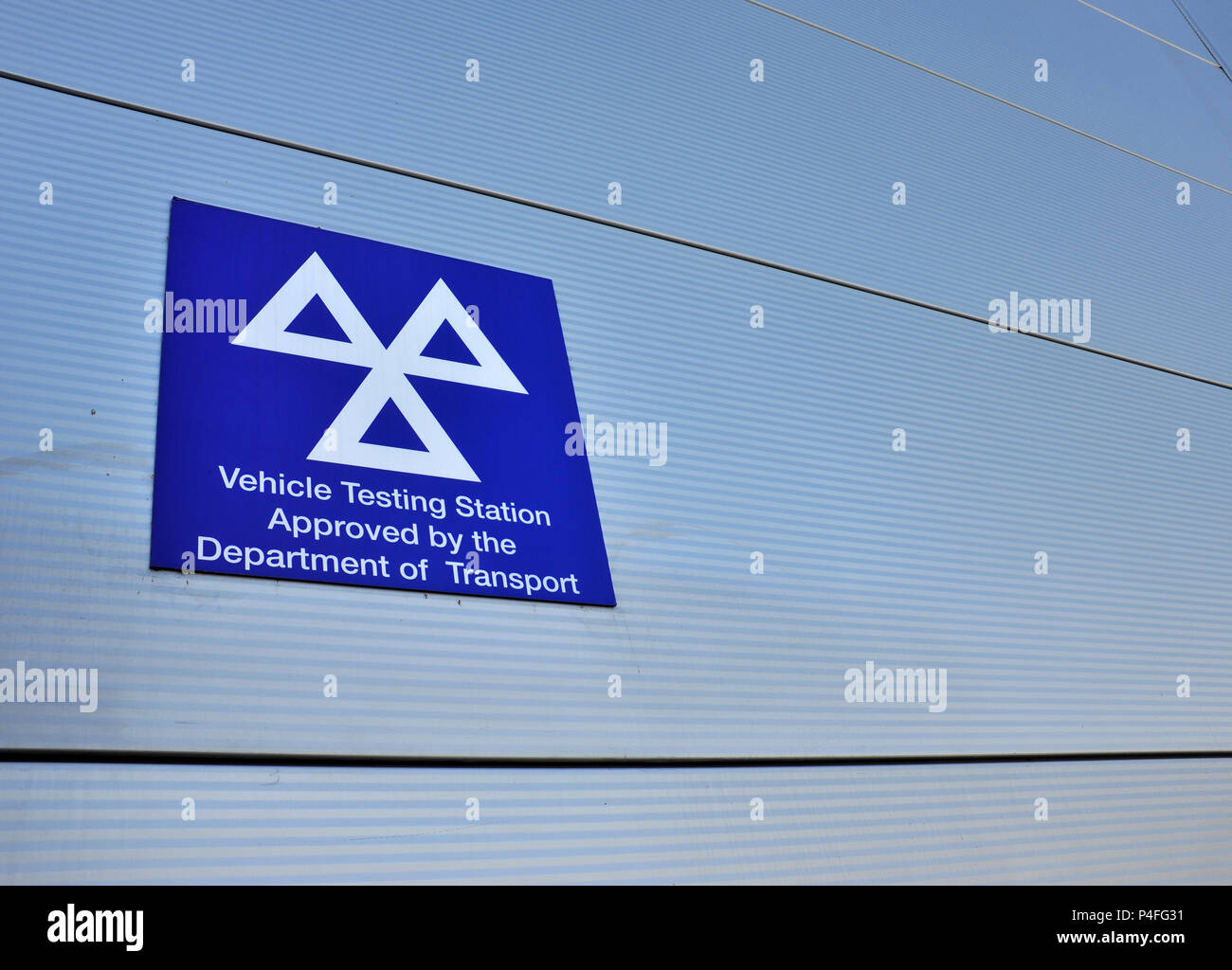 MOT Testing symbol or Vehicle Testing Station Logo on garage MOT ...