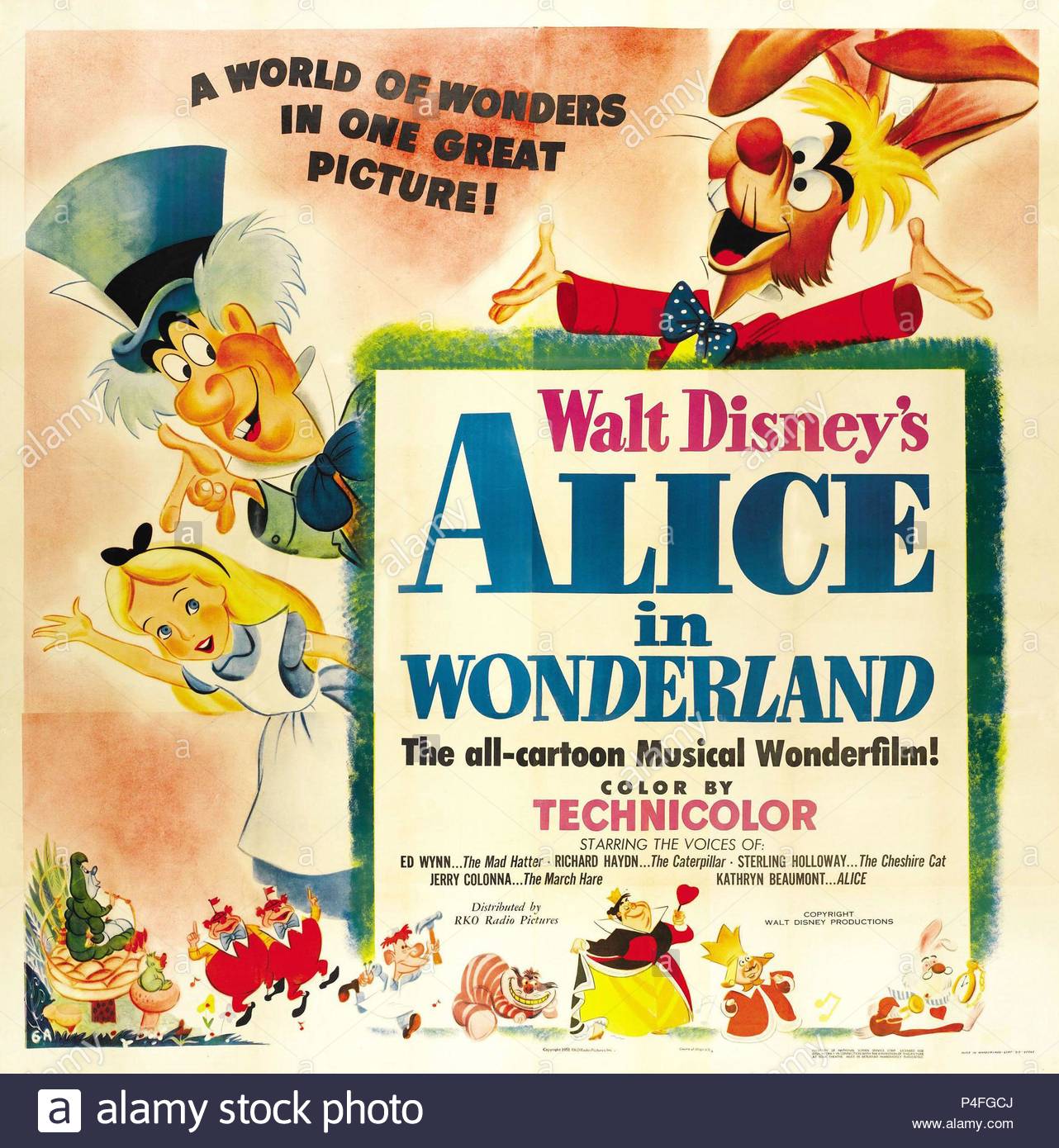 Alice In Wonderland 1951 Stock Photos & Alice In Wonderland 1951 Stock ...