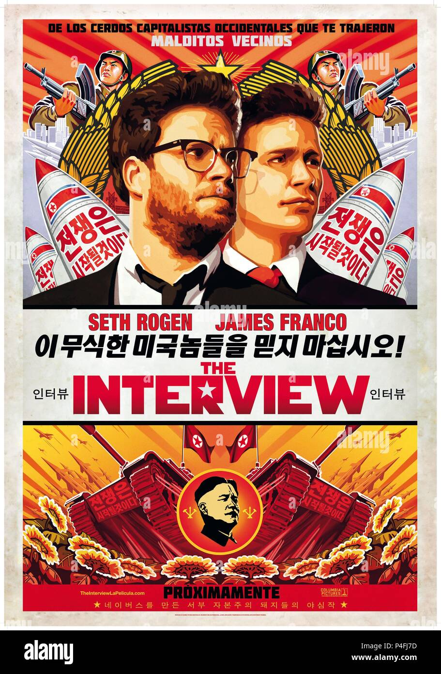 Original Film Title: THE INTERVIEW.  English Title: THE INTERVIEW.  Film Director: SETH ROGEN; EVAN GOLDBERG.  Year: 2014. Credit: COLUMBIA PICTURES/POINT GREY PICTURES / Album Stock Photo