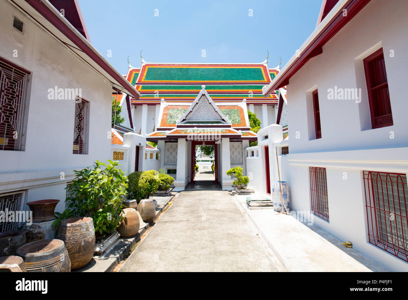 Wat Suthat Temple Ordination Hall Stock Photo