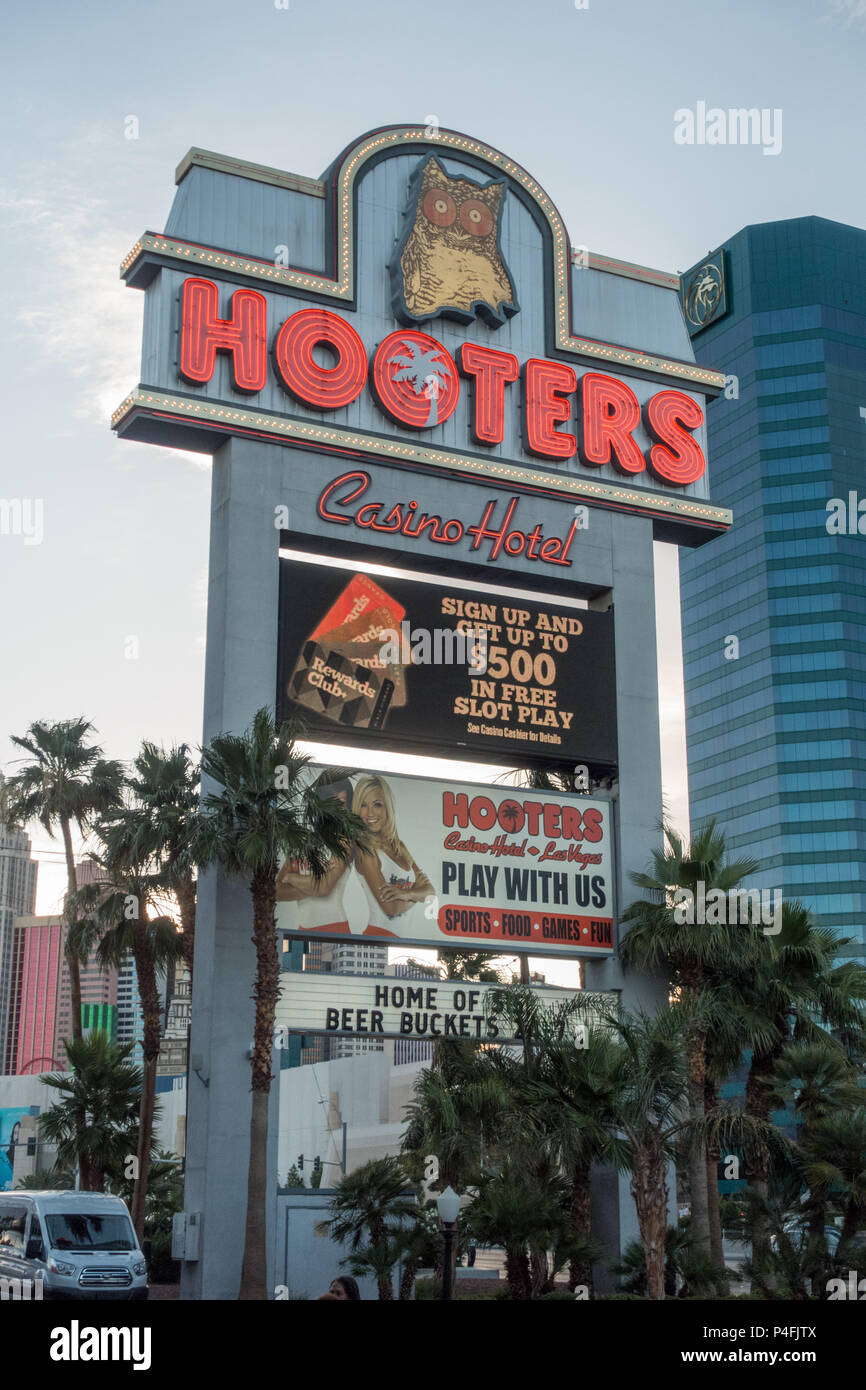 Hooters hotel and casino just of the Strip in Las Vegas Stock Photo - Alamy