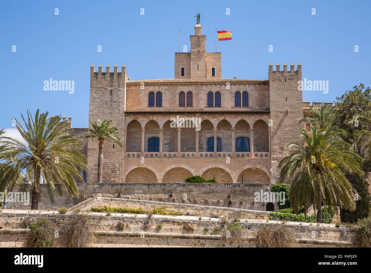 Majorca Building Old Building in the old town of Palma Majorca Spain Stock Photo - Alamy