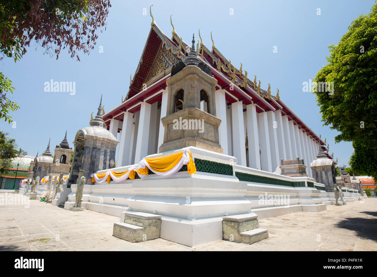 Wat Suthat Temple Ordination Hall Stock Photo