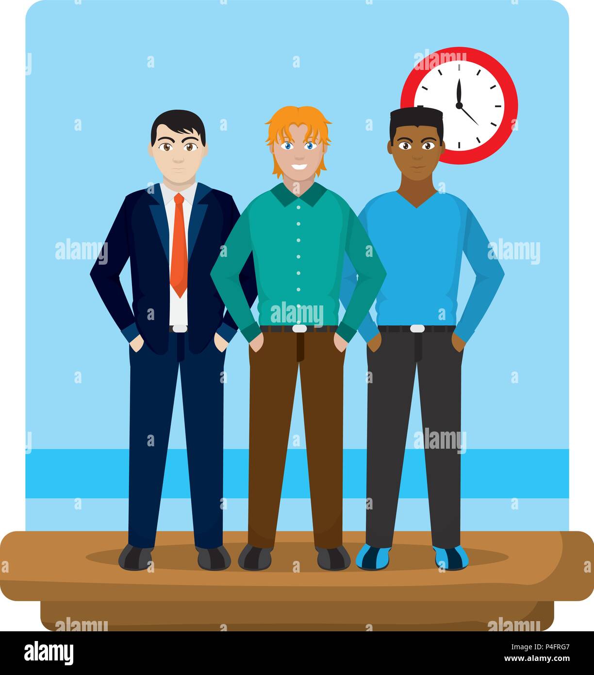 elegants businessmen professional executive work Stock Vector Image ...