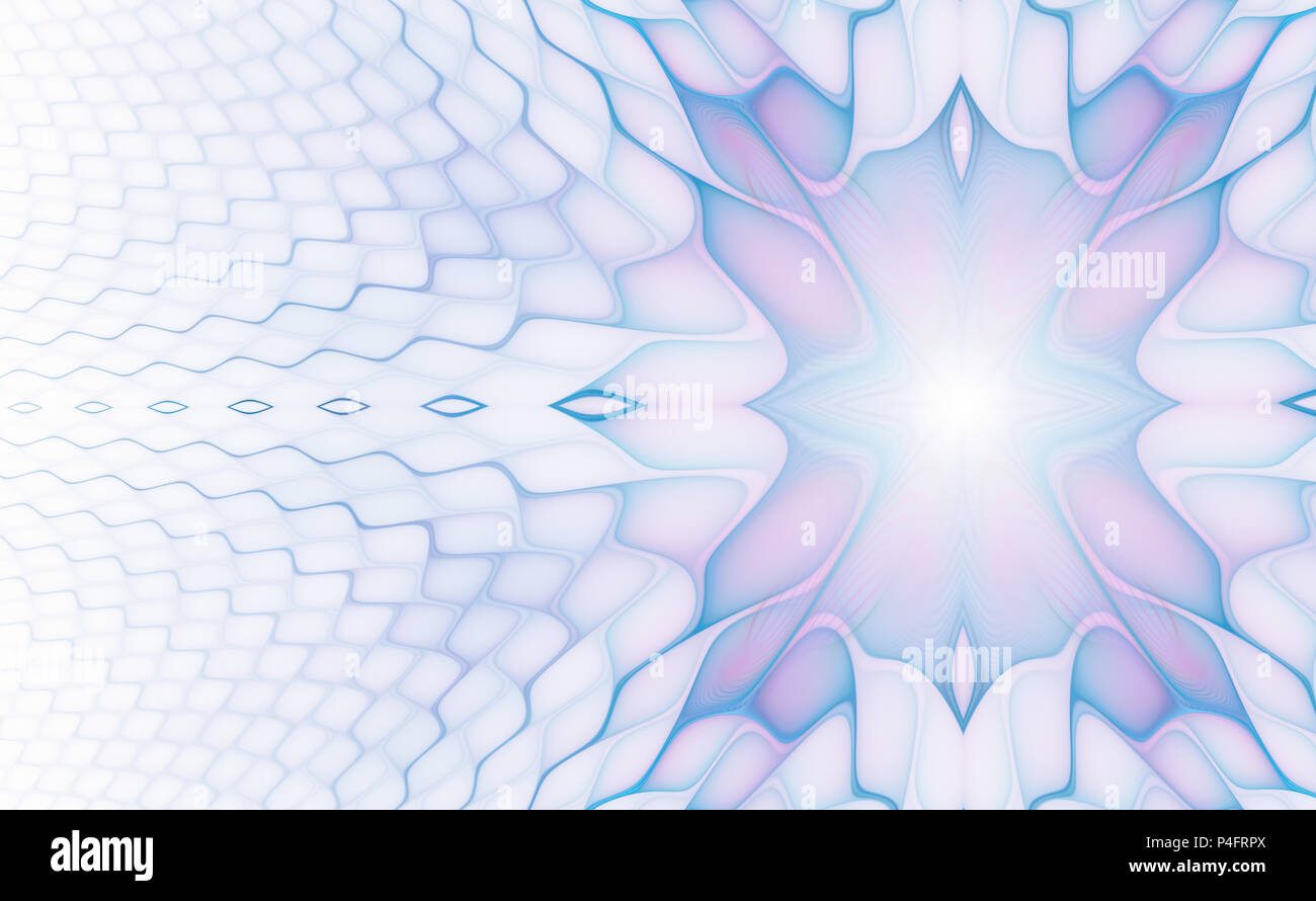 Split nautilus seashell showing inner float chambers, fractal Stock ...