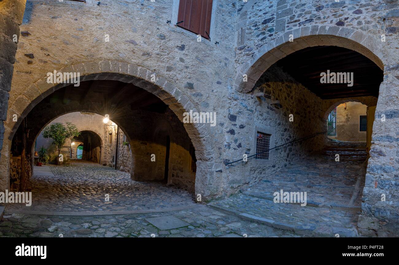 camerata cornello ancient medieval village in Italy Stock Photo