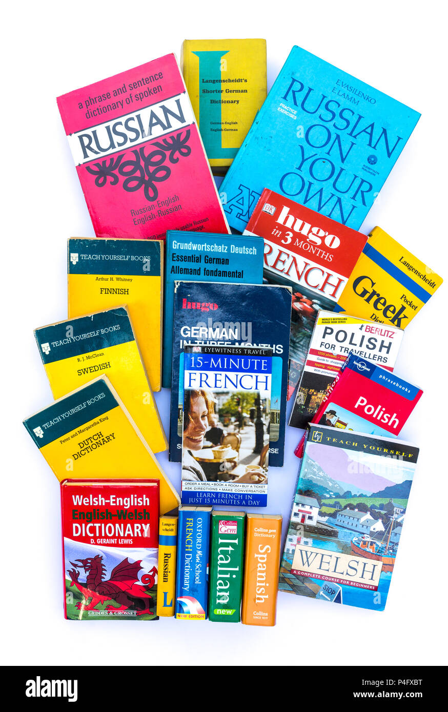 Foreign language dictionaries and foreign language learning books Stock