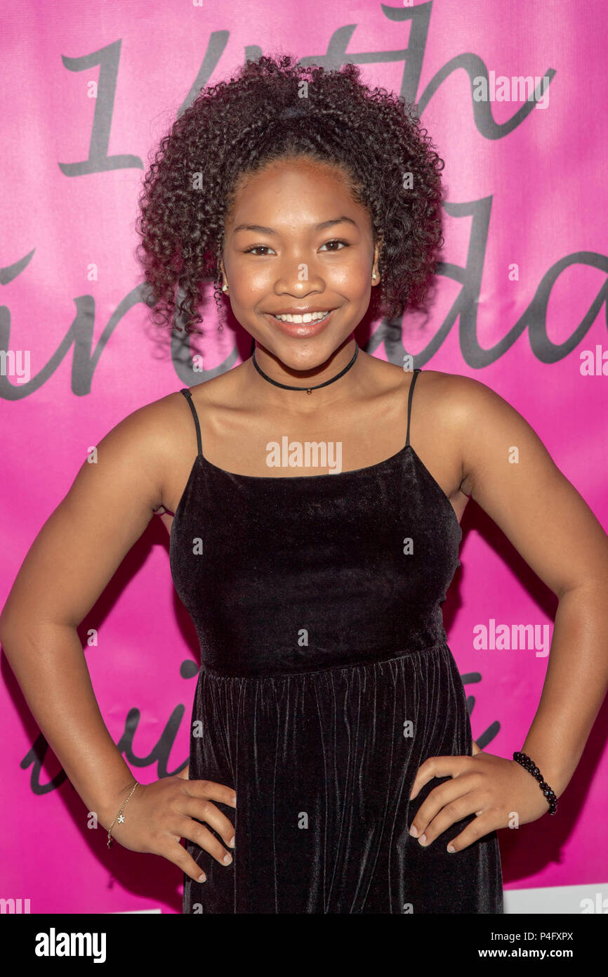 Laya DeLeon Hayes attends Jillian Estell’s Red Carpet Birthday Party