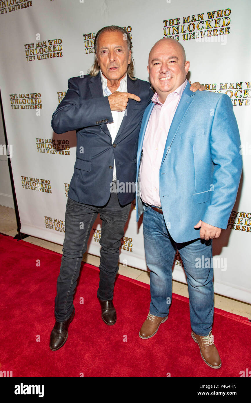 Armand Assante, Bakhodir Yuldashev attends 'Man Who Unlocked the Universe' USA Premiere  at London Hollywood in West Hollywood, California on June 21, 2018 Stock Photo