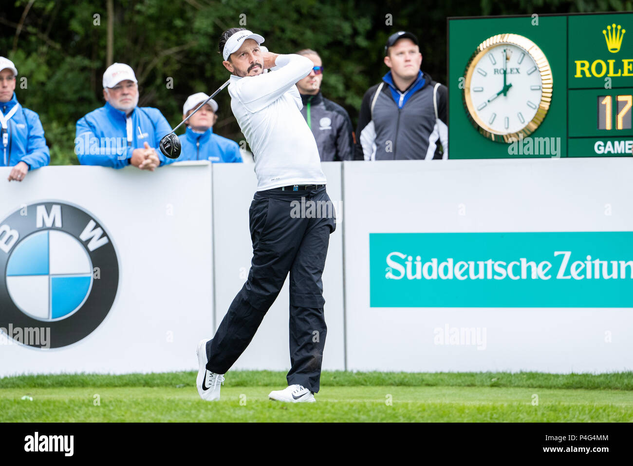 Pulheim, Germany. 22nd June, 2018. Golf: PGA European Tour - International  Open, Men's singles, 2nd round. Mike Lorenzo-Vera, French golf player, in  action. Credit: Marcel Kusch/dpa/Alamy Live News Credit: dpa picture  alliance/Alamy